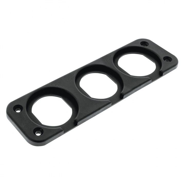 ÜÇLÜ PLASTİK PANEL ( Çakmaklık, Usb,Type-C Ve Voltmetre İçin Delikli Plastik Panel )