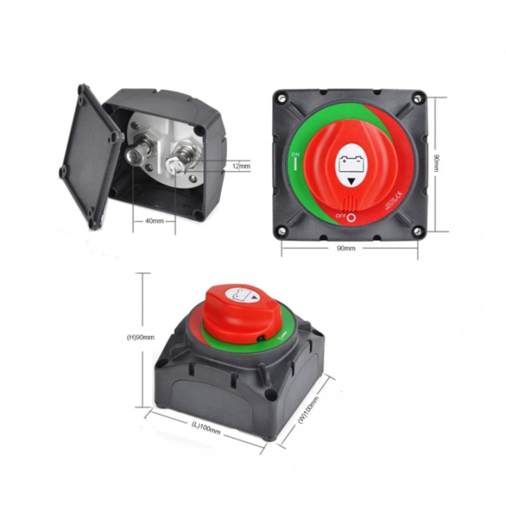 DC KESİCİ - ŞALTER 600A 12 V / 24V - 600A   Maximum Voltage: 32V