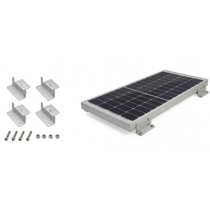 ALÜMİNYUM GÜNEŞ PANELİ BRAKETİ (4LÜ SET) (100MM)