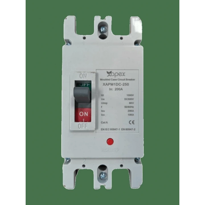 Apex DC Kartuş Sigorta Çift Kanal 2P/200A DC 500V