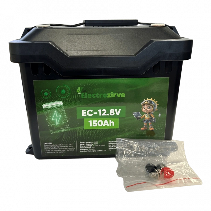 ELC-ITG-BOX Electrozirve 12.8V 150Ah Lityum (LiFePO4) Batarya