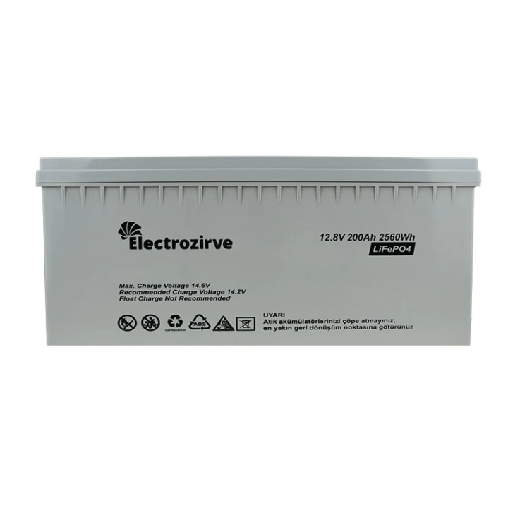 ELC-YRH-BOX Electrozirve 12.8V 200Ah Lityum (LiFePO4) Batarya