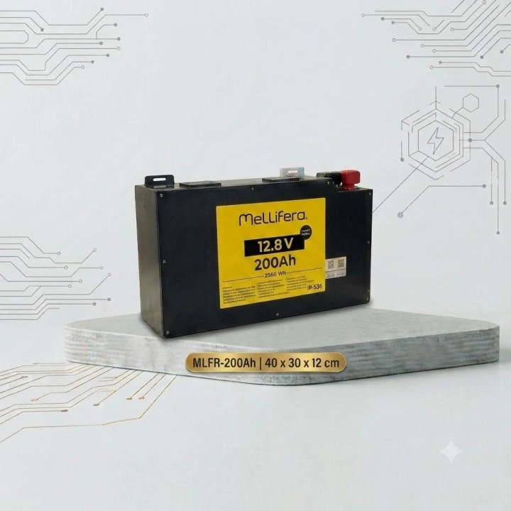 Electrozirve 12.8V 200Ah Slim Kasa Lityum (LiFePO4) Batarya