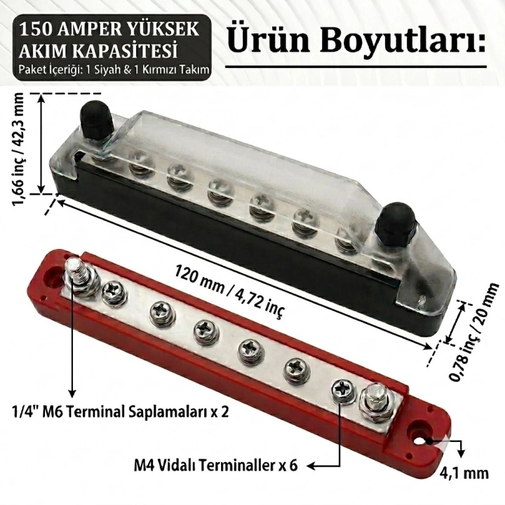 MELLİFERA 12V - 24V - 48V 150 BARA TAKIMI