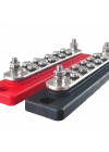 6li Terminal Bara Çıtçıtlı Kapaklı (kırmızı + siyah) güç dağıtım Terminal bloğu 12-24-48v 150A