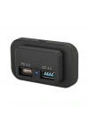 12v Usb kare soket QC3.0 + PD tip-c hızlı şarj su geçirmez otobüs Usb şarj aleti çok fonksiyonlu araç şarj çıkışı