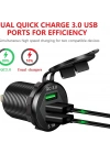 Hızlı şarj 3.0 araba şarjı, 12V/24V 35W QC3.0/2.0 USB şarj soketi, 3 USB şarj soketi güç çıkışı ile hızlı şarj