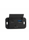MELLİFERA BİR USB TYPE-A VE BİR USB TYPE-C ŞARJ CİHAZI (KAPAKLI-ON/OFF ANAHTARLI-MAVİ IŞIKLI)