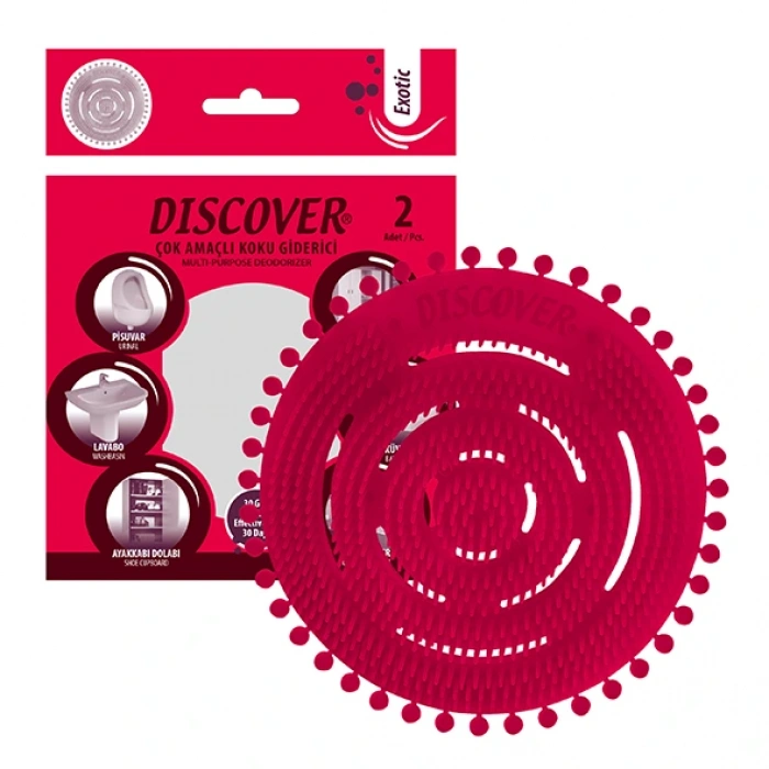 Discover Çok Amaçlı Koku Giderici Pisuvar Plastiği 2Li Exotic