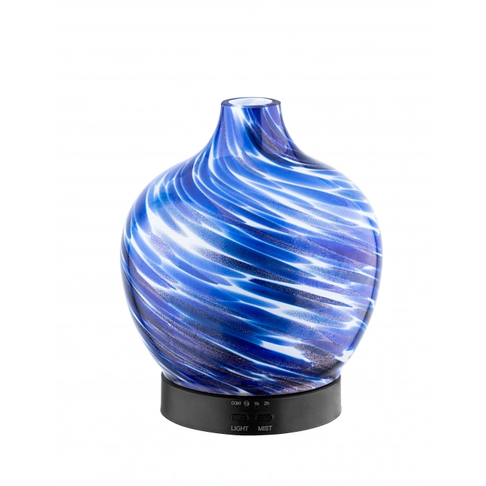 Discover Işıklı Cam Hava Nemlendirici Esansiyel Aroma Difüzörü - AZURE