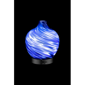 Discover Işıklı Cam Hava Nemlendirici Esansiyel Aroma Difüzörü - AZURE