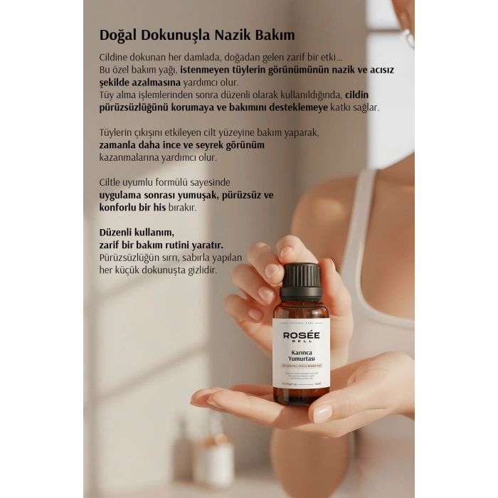 Karınca Yumurtası Yağı 30 Ml %100 Doğal – Tüy Azaltıcı, Epilasyon Sonrası Cilt Bakım Yağı