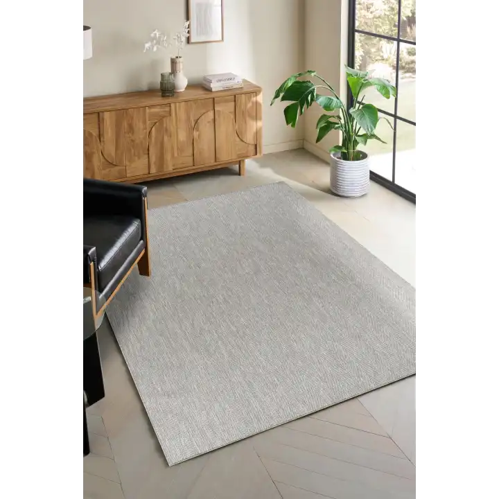 NOVA Naturel Sisal Jüt Halı Modern Hasır Kilim Oturma Odası Salon Mutfak Balkon Yolluk Halısı Gri
