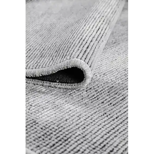 TROY Yıkanabilir Kaydırmaz, Pamuk Dokuma, Premium Kalite Salon&mutfak&yemek Odası Kilimi Gri