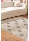 PALERMO 6813 Bej Çift Taraflı Yıkanabilir Dokuma Kolay Temizlenir Halı Kilim