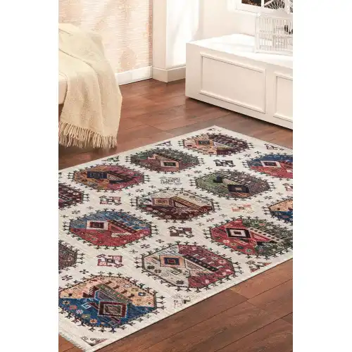 VALENCIA 1509 Vintage Kaymaz Taban Yıkanabilir Modern Halı Kilim
