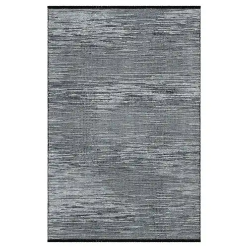 KİLİMİSTA MİLANO ML102 Gri Leke Tutmaz Antialerjik Yıkanılabilir Dokuma Dekoratif Halı Kilim
