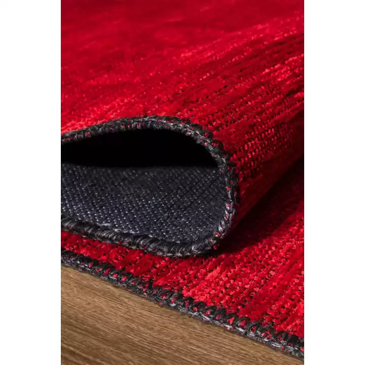 KİLİMİSTA MİLANO ML104 Kırmızı Leke Tutmaz Antialerjik Yıkanılabilir Dokuma Dekoratif Halı Kilim