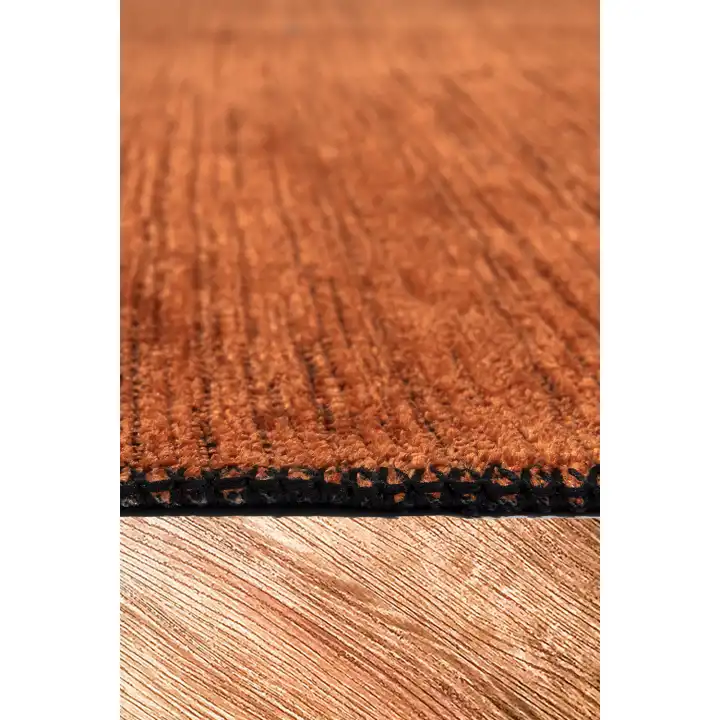 KİLİMİSTA MİLANO ML107 Kiremit Leke Tutmaz Antialerjik Yıkanılabilir Dokuma Dekoratif Halı Kilim