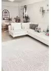 KİLİMİSTA MİLANO ML201 Krem Leke Tutmaz Antialerjik Yıkanılabilir Dokuma Dekoratif Halı Kilim