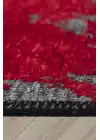 ARTE 2603A Kırmızı Yıkanabilir Modern Şönil Dokuma Dekoratif Halı Kilim