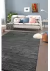 KİLİMİSTA MİLANO ML101 Antrasit Leke Tutmaz Antialerjik Yıkanılabilir Dokuma Dekoratif Halı Kilim