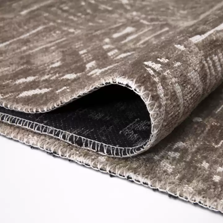 MİLANO ML202 Açık Bej Leke Tutmaz Antialerjik Yıkanılabilir Dokuma Dekoratif Halı Kilim Yolluk