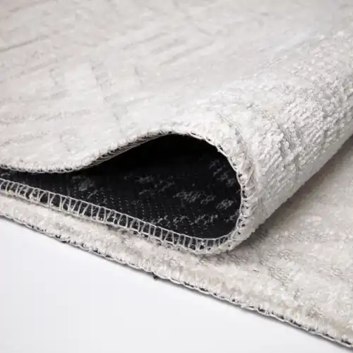 MİLANO ML201 Krem Leke Tutmaz Antialerjik Yıkanılabilir Dokuma Dekoratif Halı Kilim Yolluk