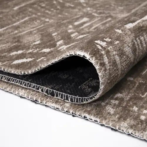 MİLANO ML202 Açık Bej Leke Tutmaz Antialerjik Yıkanılabilir Dokuma Dekoratif Halı Kilim Yolluk