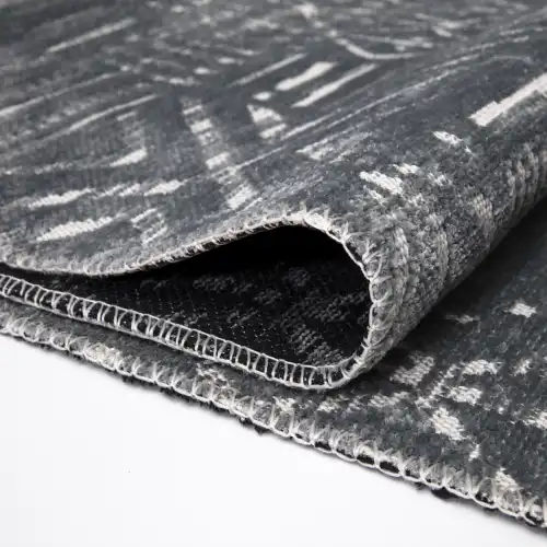 MİLANO ML203 Açık Gri Leke Tutmaz Antialerjik Yıkanılabilir Dokuma Dekoratif Halı Kilim Yolluk