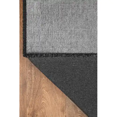 TROY Yıkanabilir Kaydırmaz, Pamuk Dokuma, Premium Kalite Salon&mutfak&yemek Odası Kilimi Gri