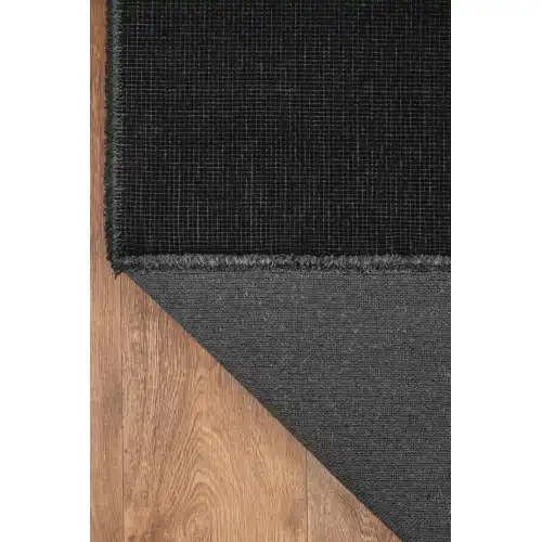 TROY Yıkanabilir Kaydırmaz, Pamuk Dokuma, Premium Kalite Salon&mutfak&yemek Odası Kilimi Siyah