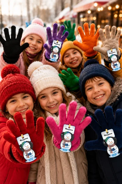 Minimik Çocuk Eldiven Standlı Satış Paketi 240 Adet