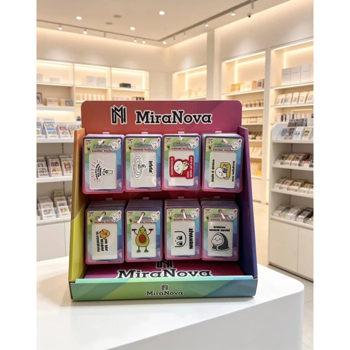 Kabartmalı Sticker Standlı Satış Paketi 240 Adet