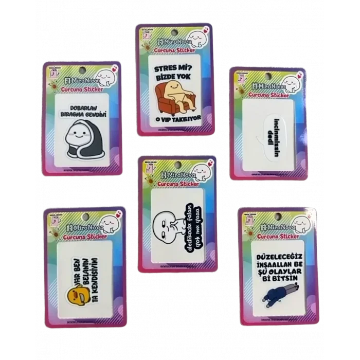 Kabartmalı Sticker Standlı Satış Paketi 900 Adet