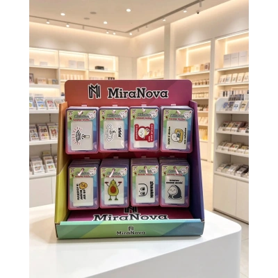 Kabartmalı Sticker Standlı Satış Paketi 240 Adet