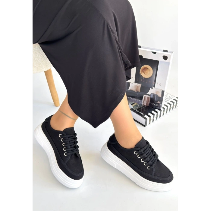 Carin Leopar Süet Bağcıklı Spor Ayakkabı