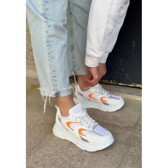 Cata Gri Cilt Gümüş Detaylı Spor Ayakkabı