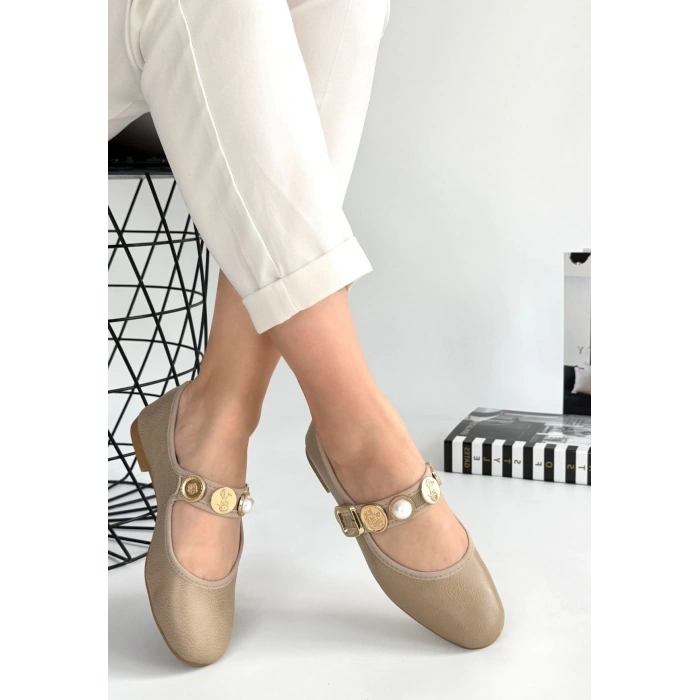 Copte Siyah Süet Babet Ayakkabı