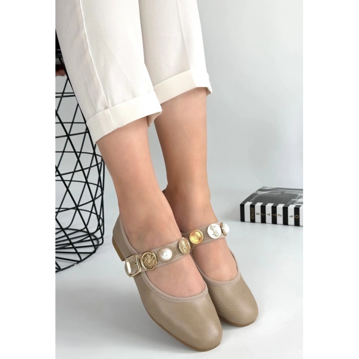 Copte Siyah Süet Babet Ayakkabı