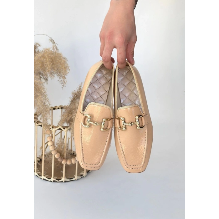 Guart Beyaz Rugan Babet Ayakkabı