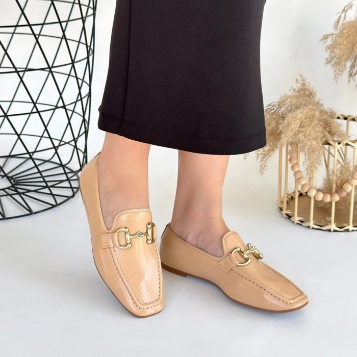 Guart Beyaz Rugan Babet Ayakkabı