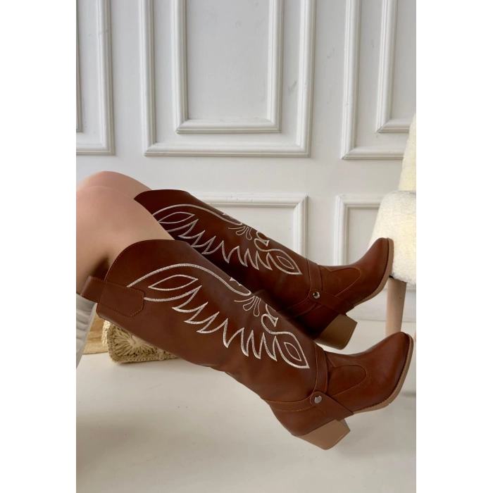 Jilla Taba Süet Tak Çıkar Topuklu Bot Ve Çizme