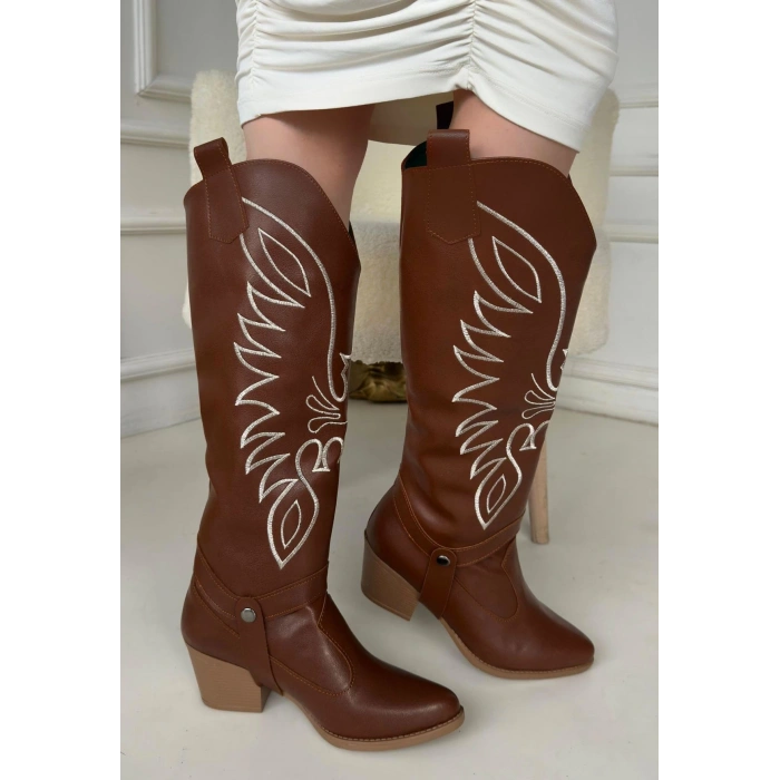 Jilla Taba Süet Tak Çıkar Topuklu Bot Ve Çizme