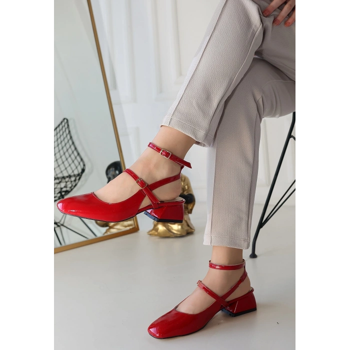 Karmi Nude Rugan Topuklu Ayakkabı