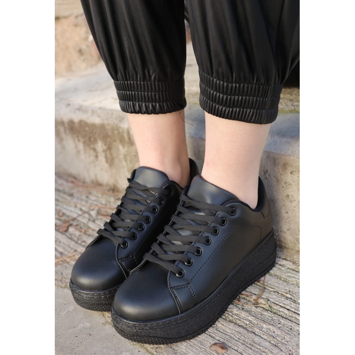 Leran Nude Cilt Bağcıklı Spor Ayakkabı