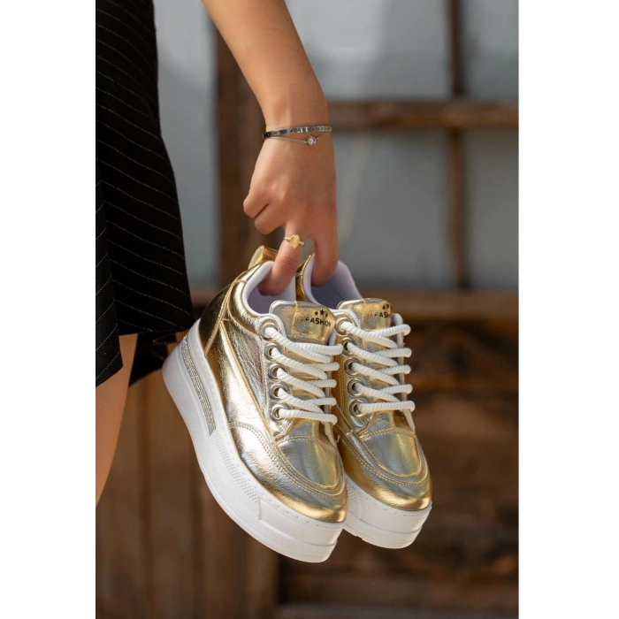 Lulu Leopar Süet Bağcıklı Spor Ayakkabı