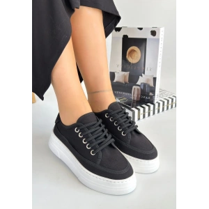 Carin Leopar Süet Bağcıklı Spor Ayakkabı