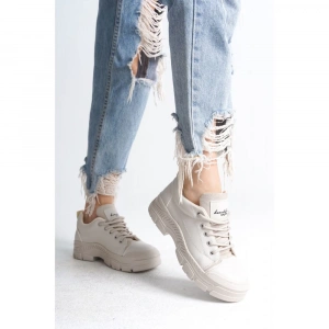 Jule Siyah Cilt Bağcıklı Spor Ayakkabı