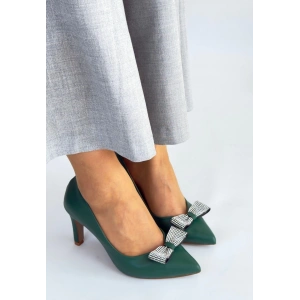 Keana Bej Cilt Topuklu Ayakkabı